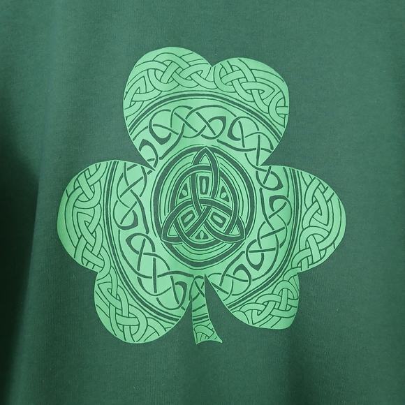 St. Patrick's Day Sweater Women Small Celtic Clover Green Shamrock Lucky Irish - Picture 3 of 10